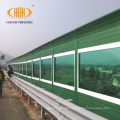 outdoor highway sound absorbing barrier